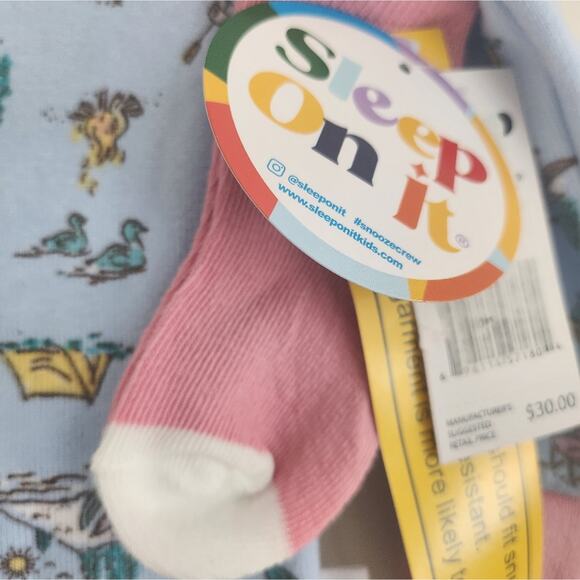 18M Sleep On It Kids Pajama Set Camping Print - Picture 2 of 5